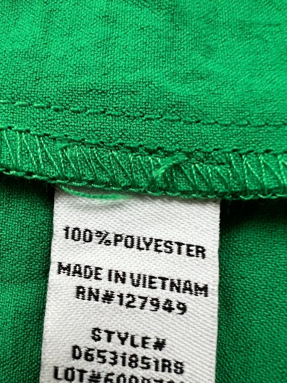 Emma & Michele V Neck Flutter Sleeve Skort Romper - Green - Size XL - Picture 6 of 6